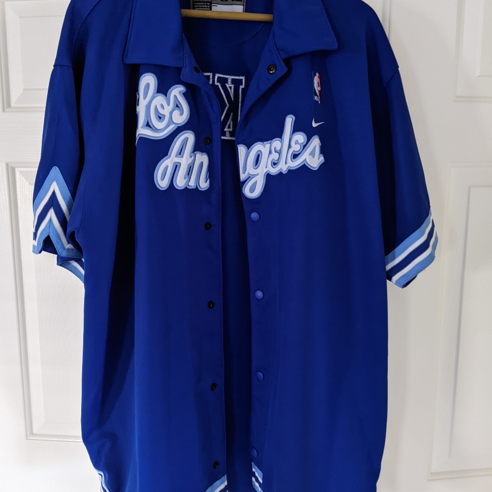NIKE NBA AUTHENTICS LA MINNEAPOLIS MPLS LA LAKERS SHOOTING WARM-UP SHIRT KOBE